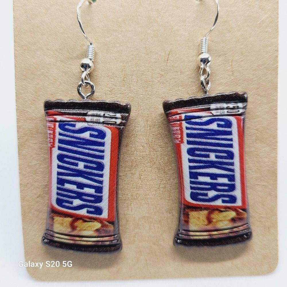 Handmade Candy Theme Dangle Drop Women's Earrings NEW Quirky Gifts 1.5 inches